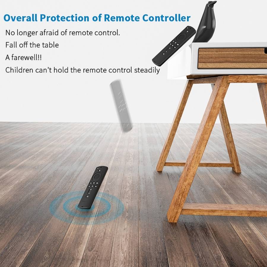 Non-slip Texture Washable Silicone Remote Control Cover for Amazon Fire TV Remote Controller