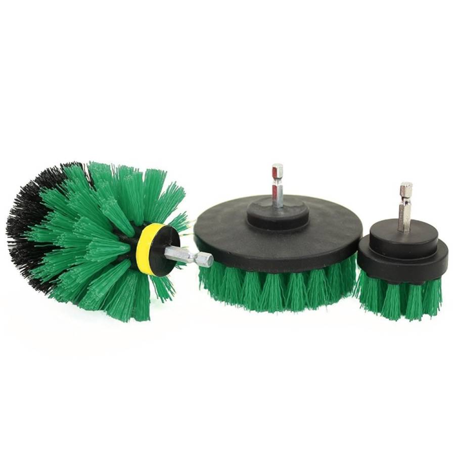 3 PCS Bathroom Kitchen Cleaning Brushes Kit for Electric Drill, 3 in 1 (Green), 3 in 1 (Blue), 3 ...