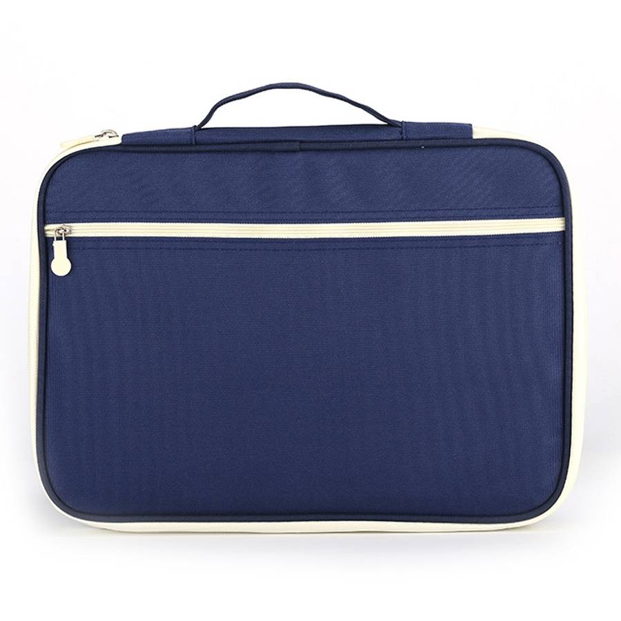 Office Supplies Multi-purpose Zipper Document Folder A4 Storage Bag