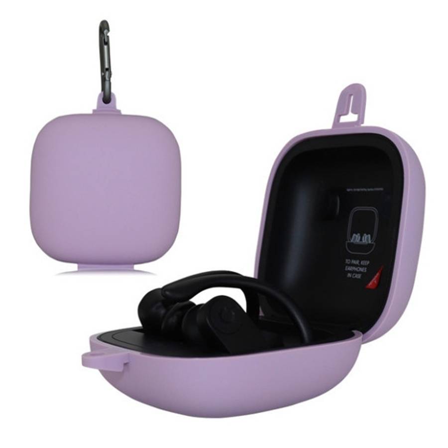 Solid Color Silicone Wireless Bluetooth Earphone Protective Case for Beats Powerbeats Pro, Grey, ...