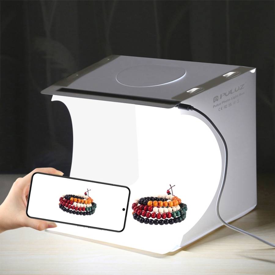 PULUZ 20cm Folding Portable 550LM Light Photo Lighting Studio Shooting Tent Box Kit with 6 Colors...