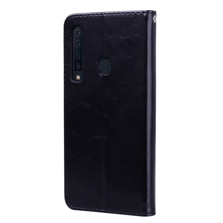 Business Style Oil Wax Texture Horizontal Flip Leather Case for Samsung Galaxy A9 (2018) / A9s, w...