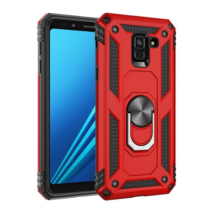 Armor Shockproof TPU + PC Protective Case for Galaxy A8 (2018), with 360 Degree Rotation Holder, ...