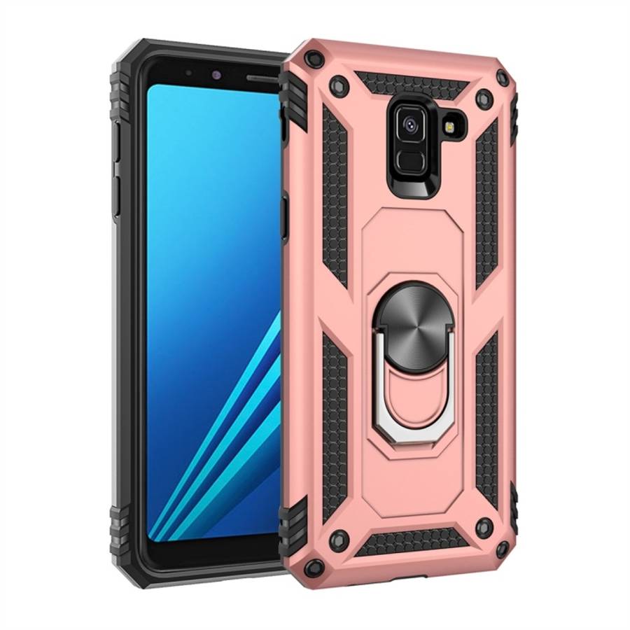 Armor Shockproof TPU + PC Protective Case for Galaxy A8 (2018), with 360 Degree Rotation Holder, ...