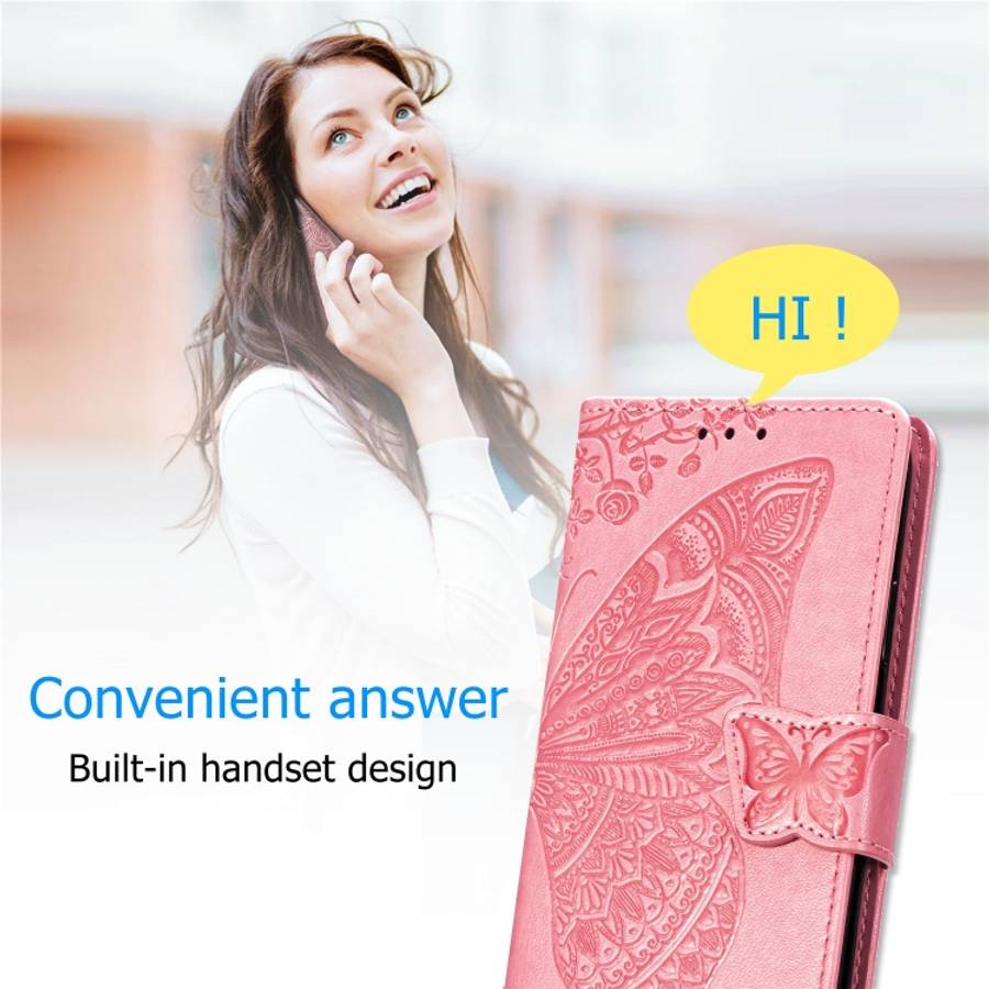 Butterfly Love Flowers Embossing Horizontal Flip Leather Case for Galaxy S10, with Holder &amp; C...