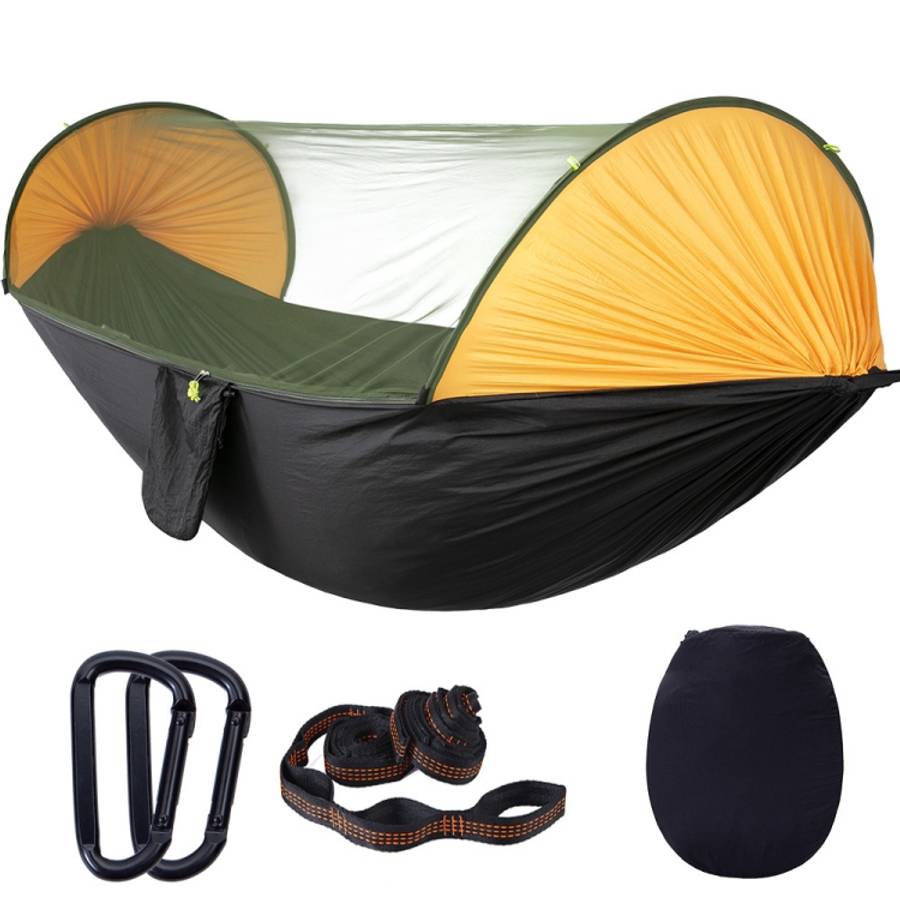 Anti-Rollover Automatic Quick-Opening Mosquito Net Hammock Outdoor Camping Double Anti-Mosquito H...