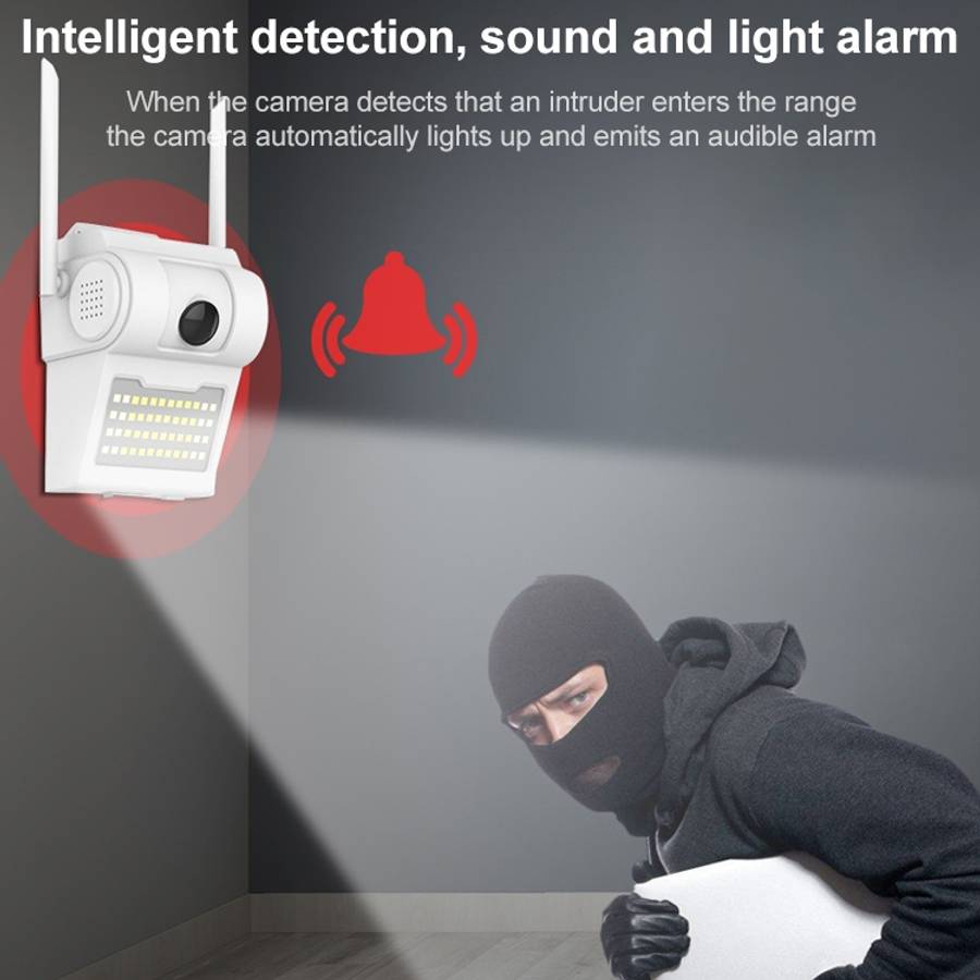 DP14 2.0 Million Pixels 1080P HD Wall Lamp Smart Camera, Support Full-color Night Vision / Motion...