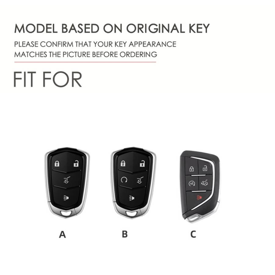 For Cadillac / CT5 / CT6 / XT6 C088 Car Key Leather Protective Case, C088