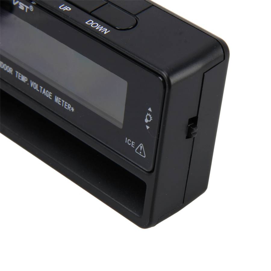Digital Car Thermometer Voltage Meter Luminous Clock Tester Detector Multi-function Car Digital C...