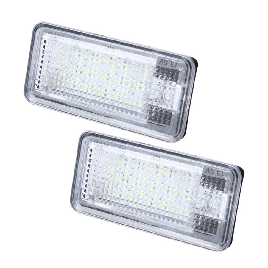 2 PCS License Plate Light with 24 SMD-3528 Lamps for Audi