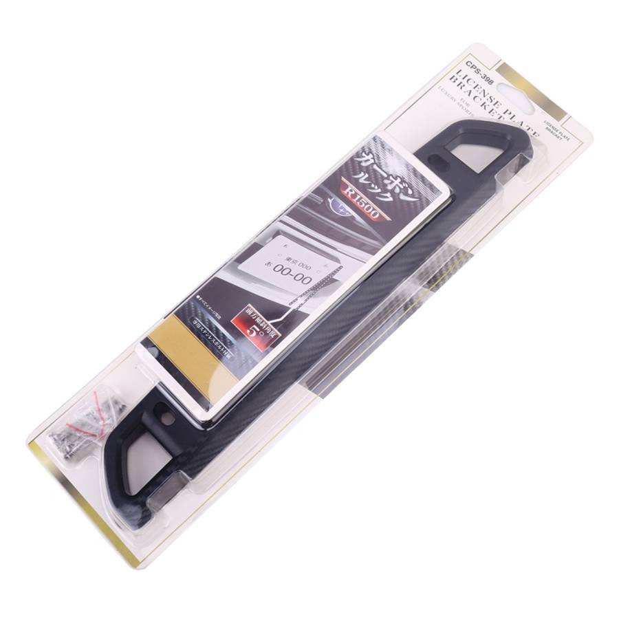Universal Car License Holder Number Plate Frame Carbon Fiber License Plate Holder