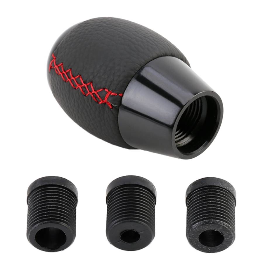 Universal Car Leather Metal Gear Shift Knob Modified Car Auto Transmission Shift Lever Knob