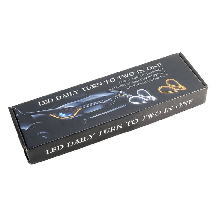 2 PCS 30cm DC12V 3.2W Ultra-thin Car Auto Double Colors Turn Lights / Running Lights (Turn Lights...