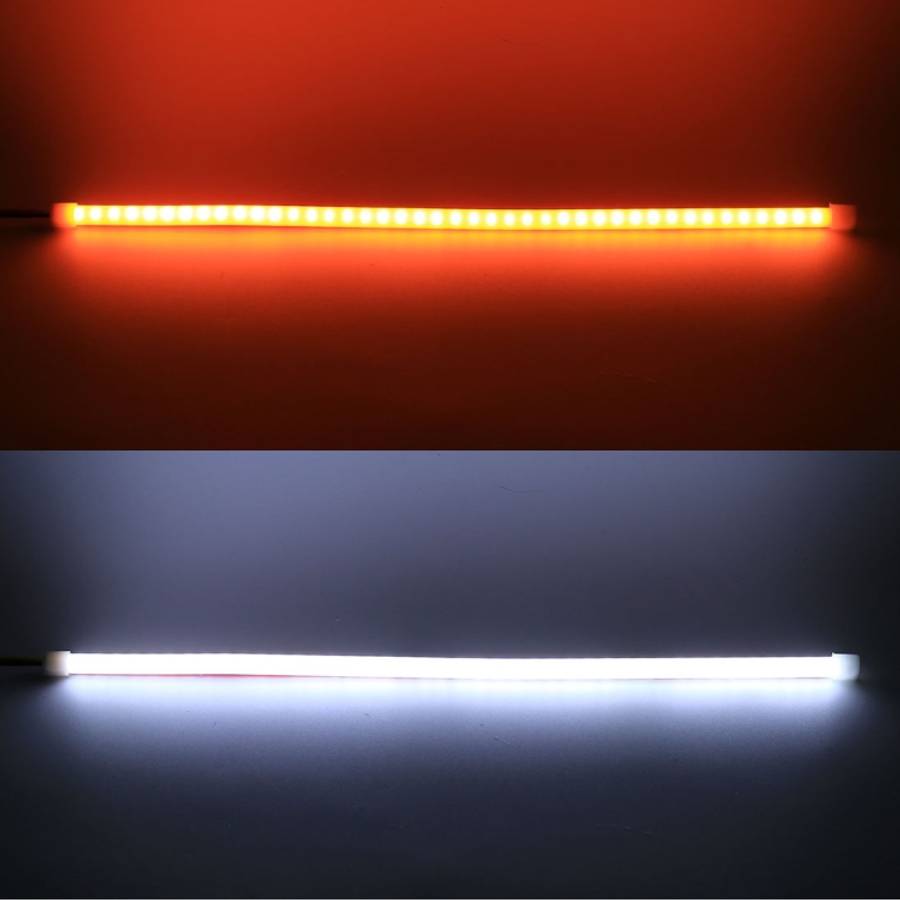2 PCS 30cm DC12V 3.2W Ultra-thin Car Auto Double Colors Turn Lights / Running Lights (Turn Lights...