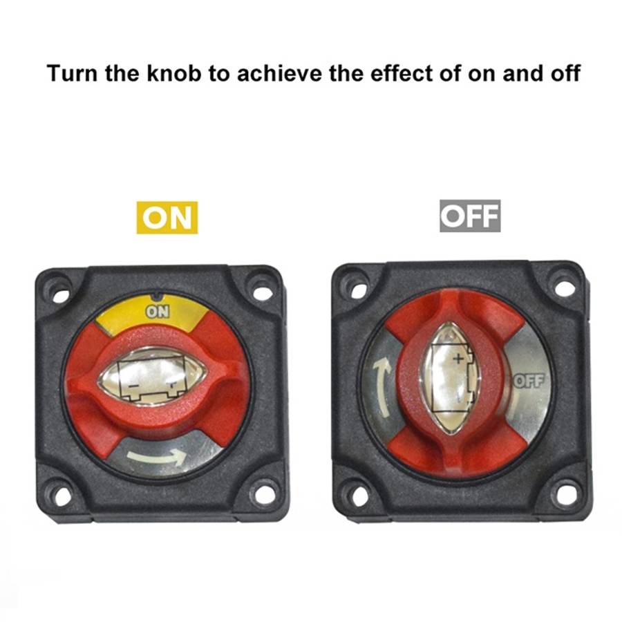 Car Auto RV Marine Boat Battery Selector Isolator Disconnect Rotary Switch Cut