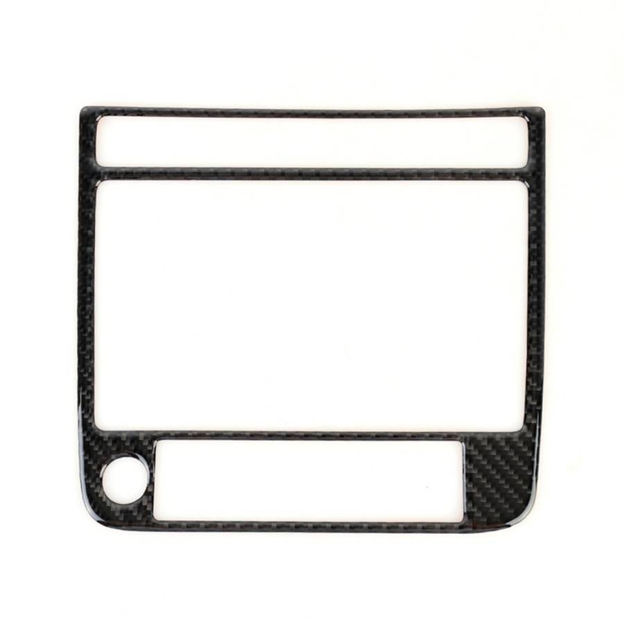 Car Carbon Fiber Navigation Panel Decorative Sticker for Volkswagen Touareg 2011-2018