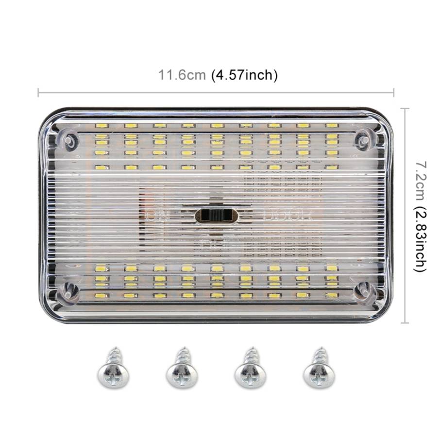 GT-699 DC12V / 2W / 6000K / 120LM SMD-3528 Car Indoor Dome Light