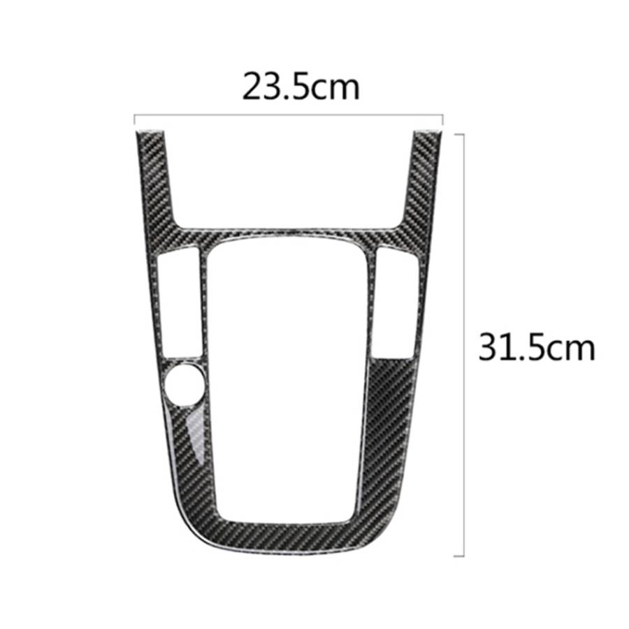 Car Carbon Fiber Gear Position Panel Decorative Sticker for Audi 2010-2018 Q5 / 2009-2016 A4L / 2...