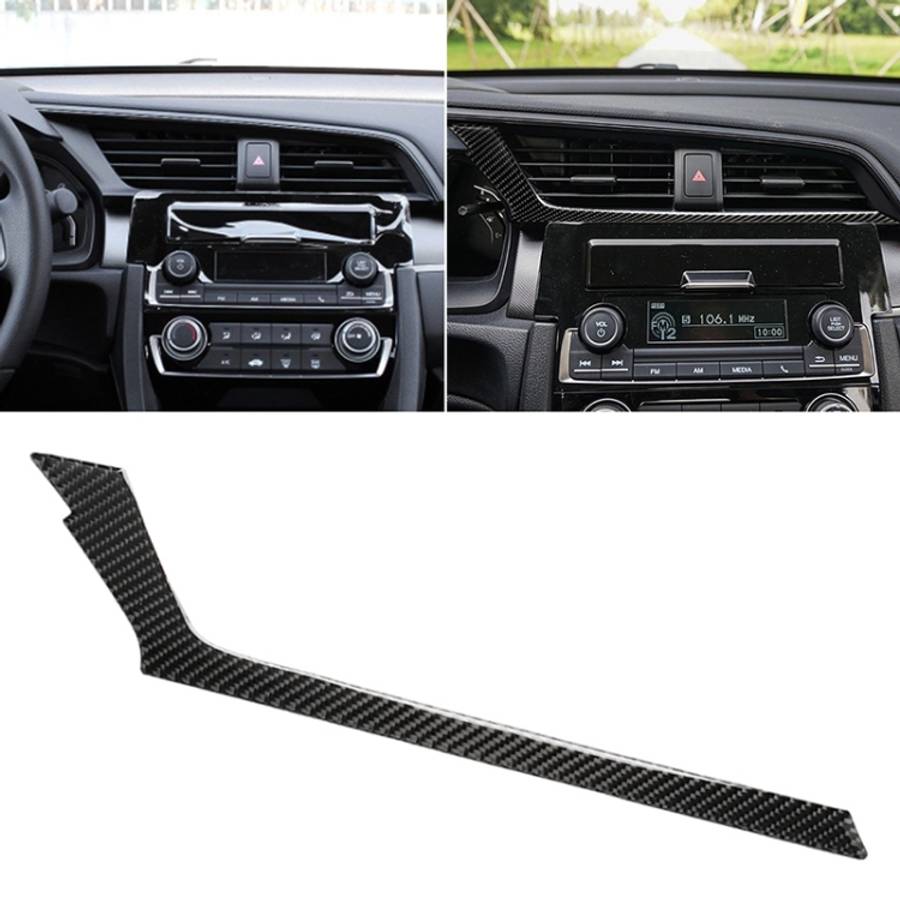 Car Carbon Fiber Central Control Air Outlet Below Decorative Sticker for Honda Tenth Generation C...