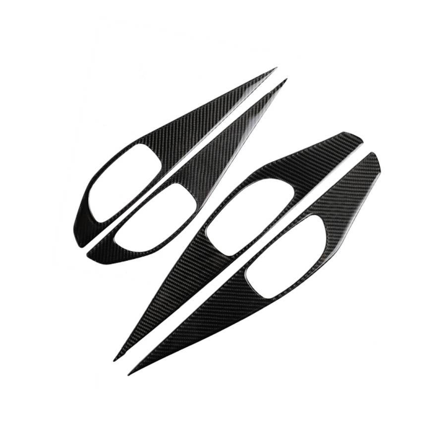 4 PCS Car Carbon Fiber Door Inner Handle Panel Decorative Sticker for Infiniti Q50 2014-2020