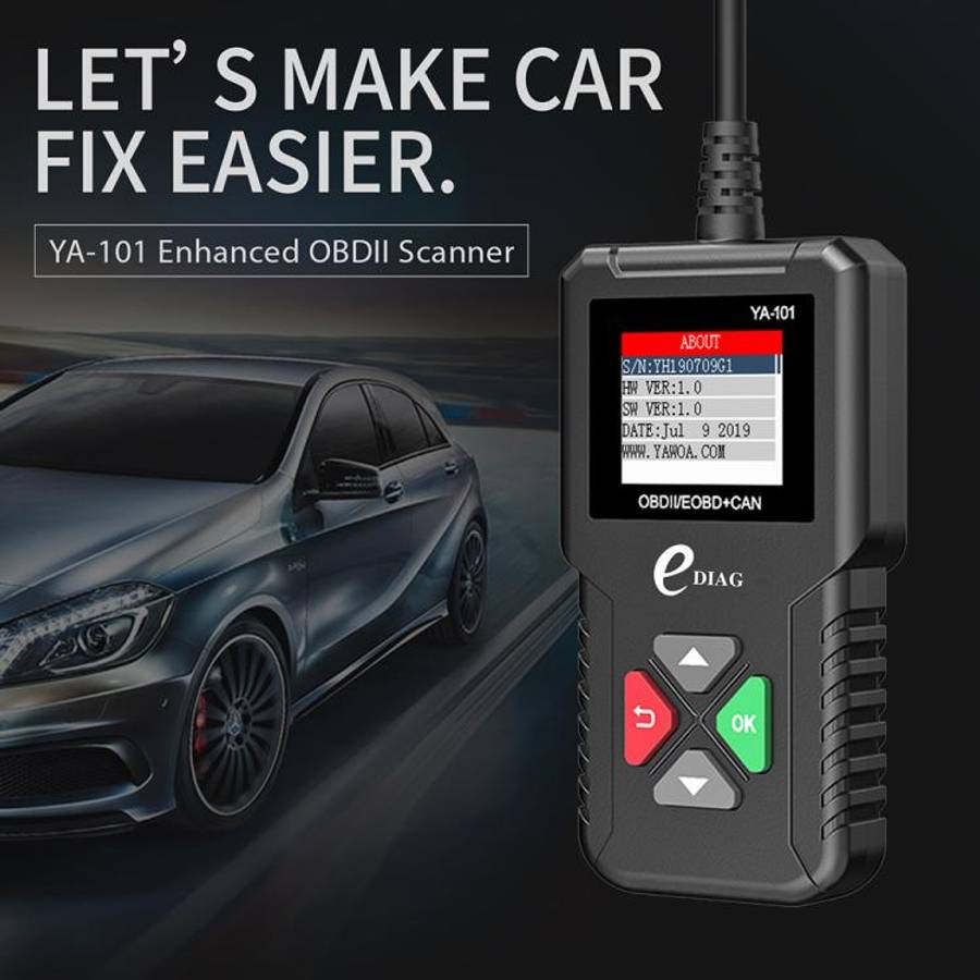 YA101 Car Mini Code Reader OBD2 Fault Detector Diagnostic Tool