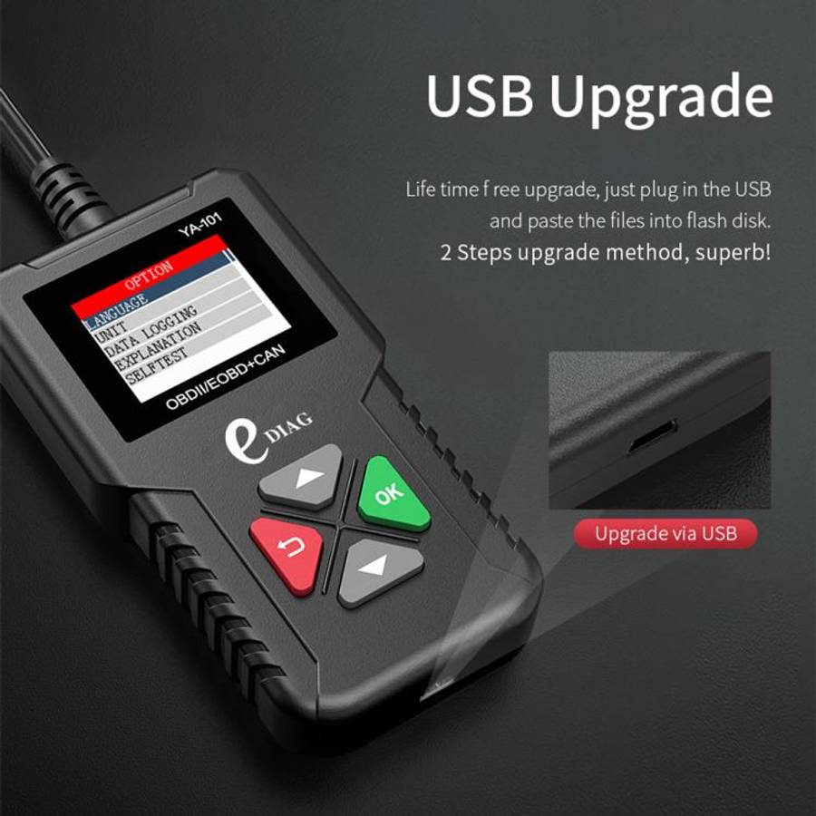 YA101 Car Mini Code Reader OBD2 Fault Detector Diagnostic Tool