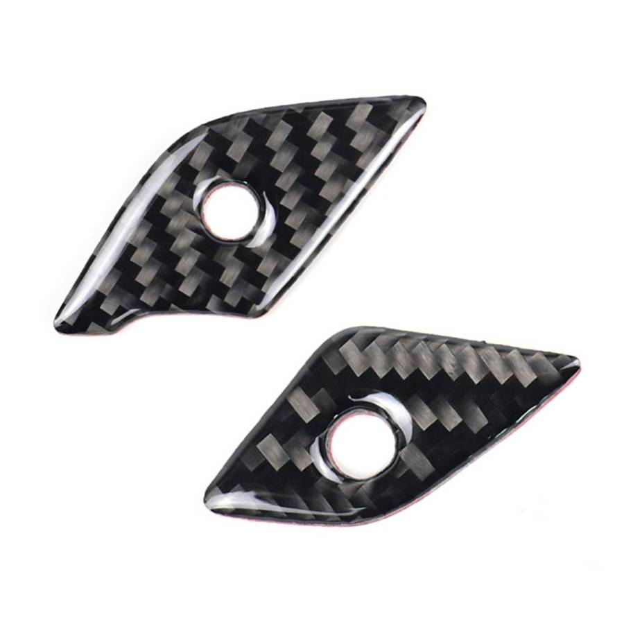 4 in 1 Car Carbon Fiber Steering Wheel Button Decorative Sticker for Cadillac xt5 2016-2017, Left...