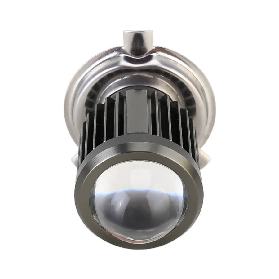 H4 DC12-80V / 10W / 6000K / 3000K / 800LM Bicolor Motorcycle Headlights with Projector Lens