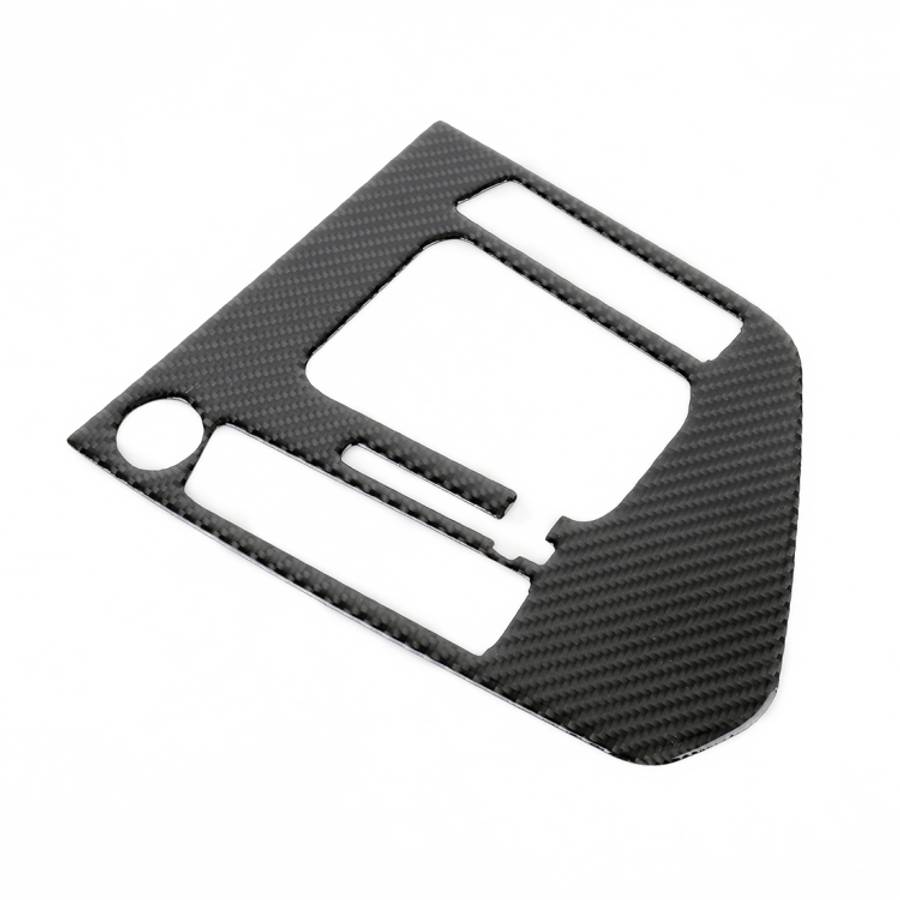 Car Carbon Fiber Gear Shift Panel Decorative Sticker for Volkswagen Tiguan L 2019-2021