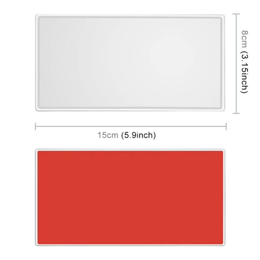 Portable Car Sunshade Makeup Mirror Stainless Steel Vanity Mirror, Size: 150 x 80mm