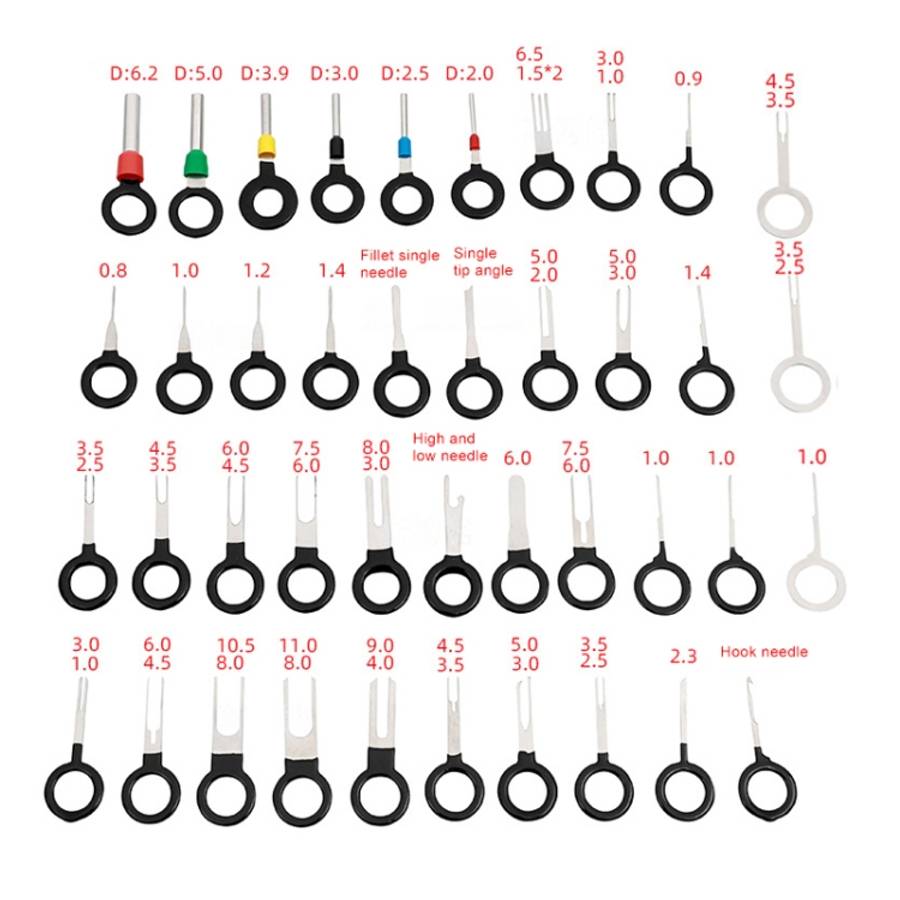 41 in 1 Car Plug Circuit Board Wire Harness Terminal Extraction Pick Connector Crimp Pin Back Nee...