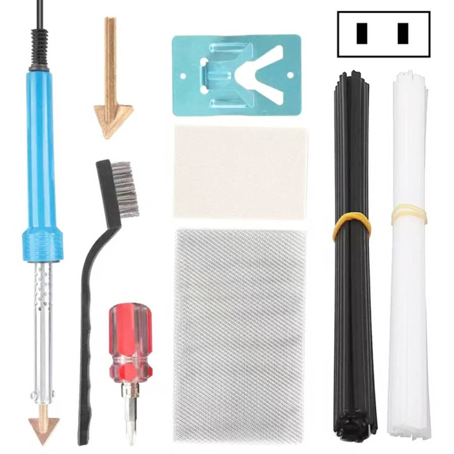 80W Electric Soldering Iron Plastic Welding Machine Car Bumper Repair Plier Set, US Plug