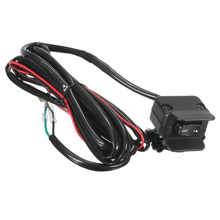 Motorcycle ATV / UTV Winch Rocker Switch Handlebar Control Line Warn Kits