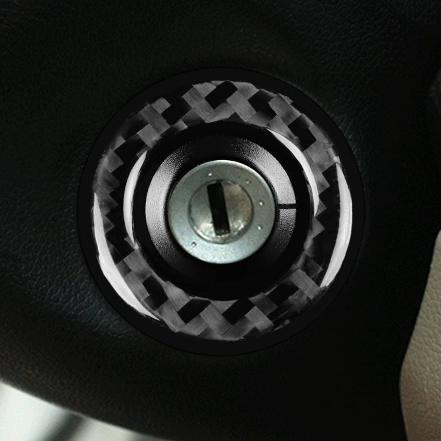Car Carbon Fiber Ignition Ring Decorative Sticker for Volkswagen Beetle 2012-2019, Left and Right...