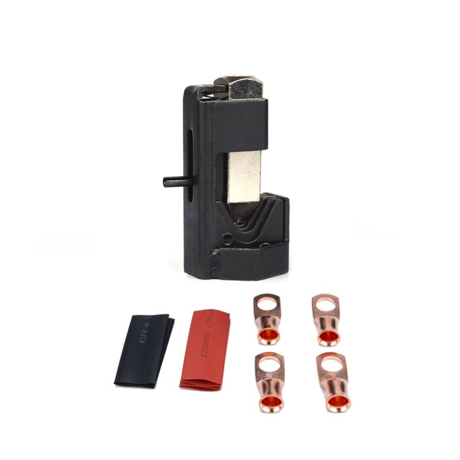 Car Battery Cable Hammer Crimper Hammer Lug Crimper Tool Pliers with T2 Copper 4 x 5/16 Heavy-dut...