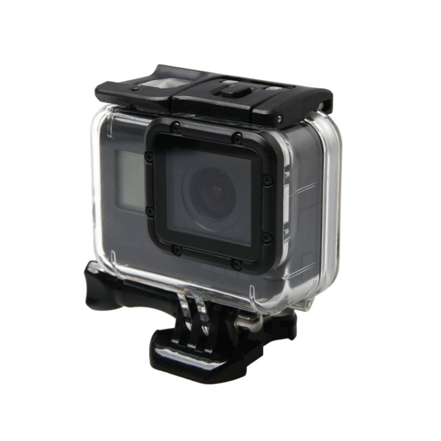 For GoPro HERO6 /5 Waterproof Housing Protective Case + Hollow Back Cover with Buckle Basic Mount...