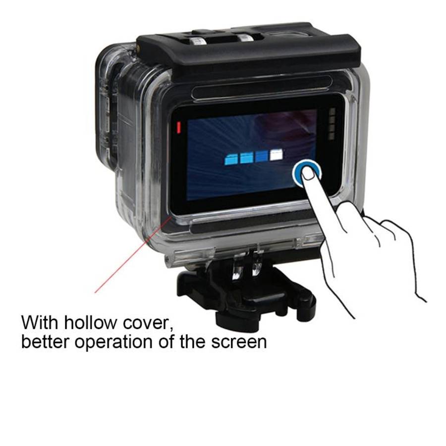 For GoPro HERO6 /5 Waterproof Housing Protective Case + Hollow Back Cover with Buckle Basic Mount...