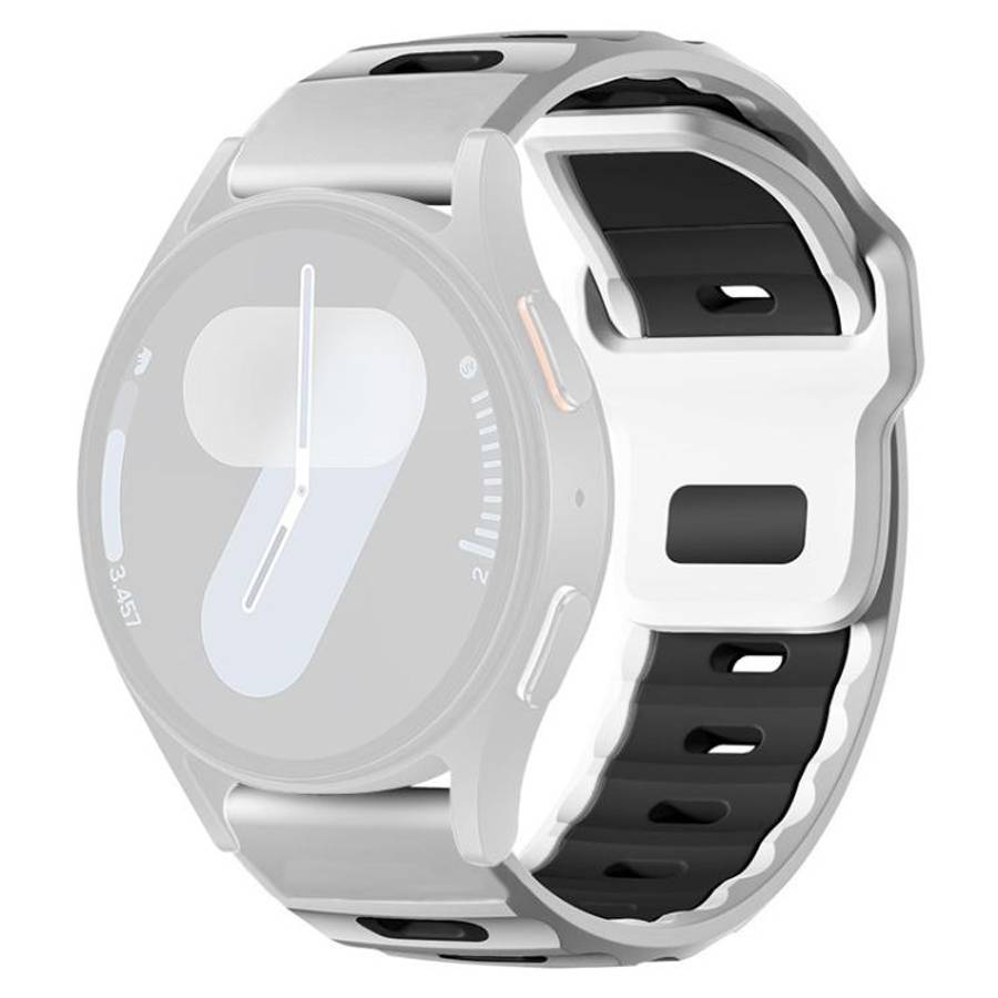 xDfind Flat-head Dual-color Silicone Watch Band, 20mm