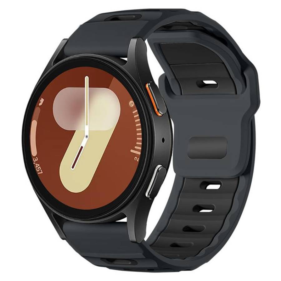 xDfind Flat-head Dual-color Silicone Watch Band, 20mm