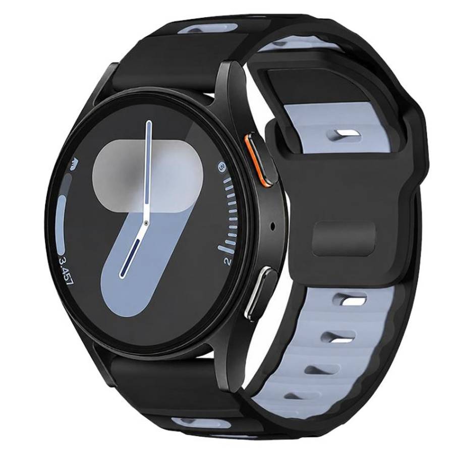 xDfind Flat-head Dual-color Silicone Watch Band, 20mm