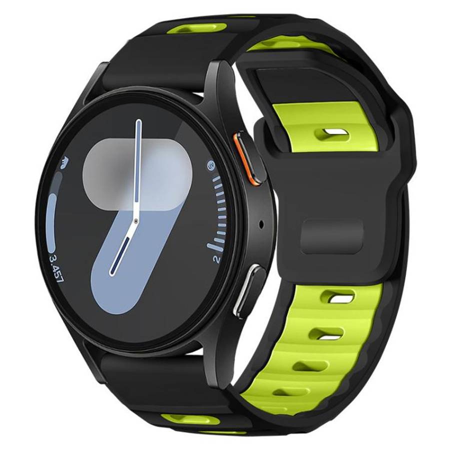 xDfind Flat-head Dual-color Silicone Watch Band, 20mm