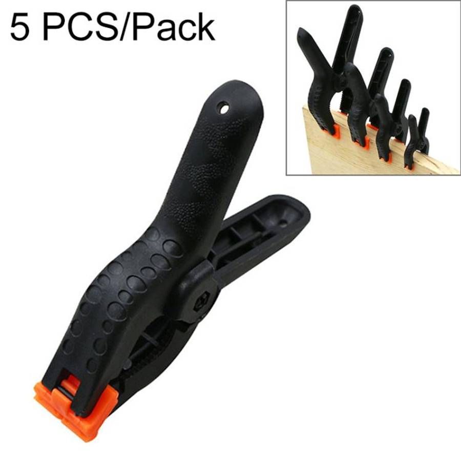 5 PCS Woodworking Photo Studio Photography Backdrop Nylon Clip Support Spring Clamp, Length: 90mm