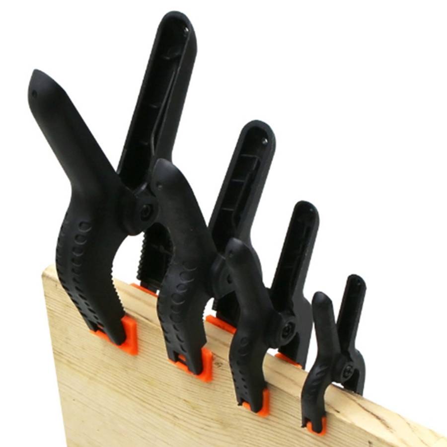 5 PCS Woodworking Photo Studio Photography Backdrop Nylon Clip Support Spring Clamp, Length: 90mm