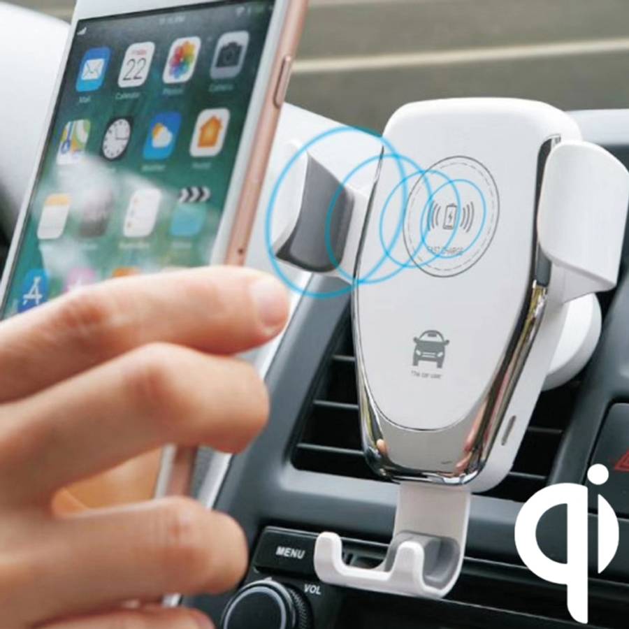 C6 Gravity Induction Car Qi Wireless Charger Fast Charging Air Vent Phone Holder