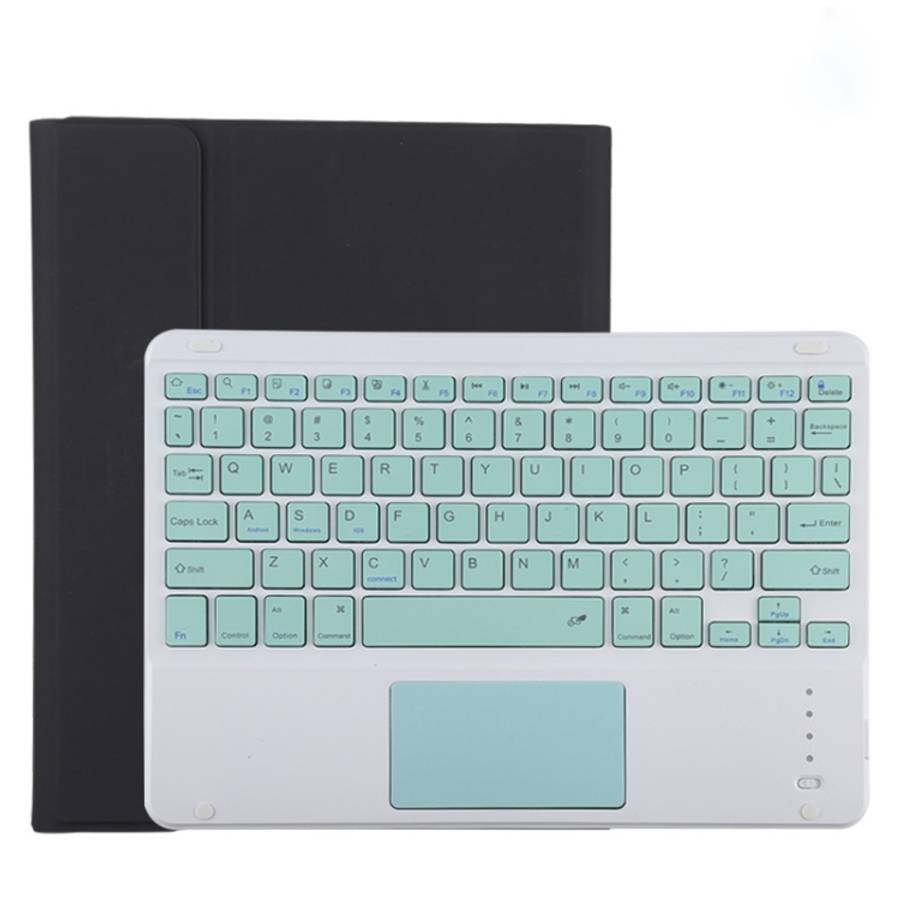 TG11BC Detachable Bluetooth Green Keyboard Microfiber Leather Tablet Case for iPad Pro 11 inch (2...