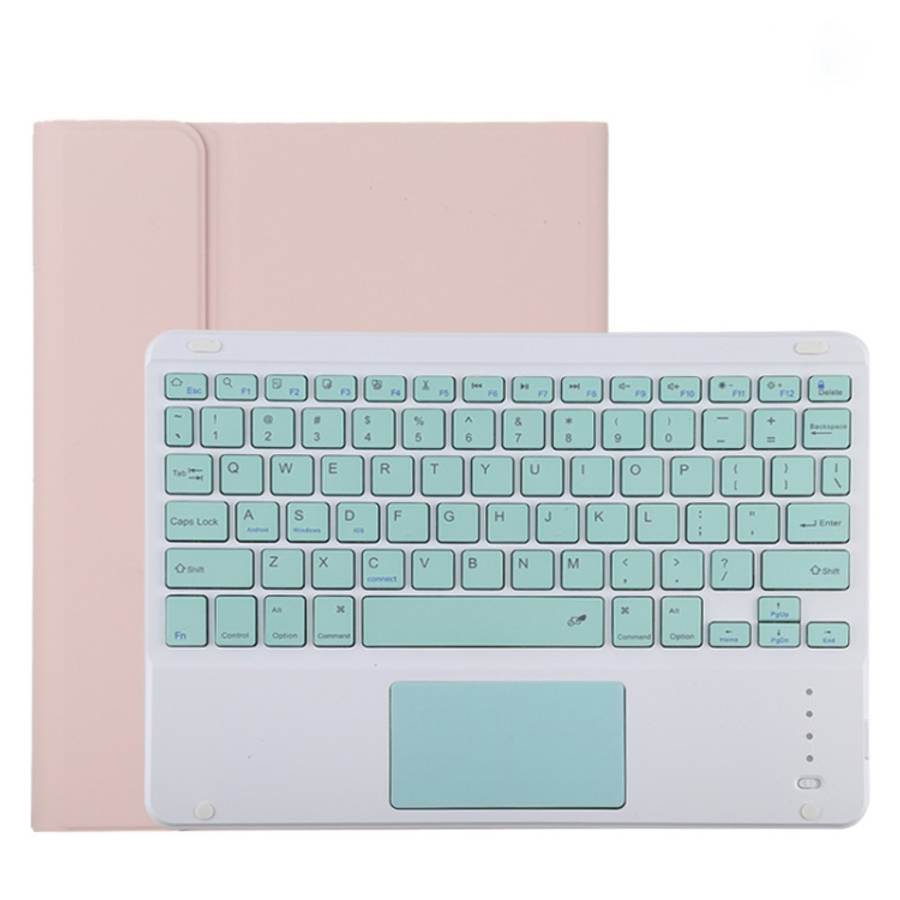 TG11BC Detachable Bluetooth Green Keyboard Microfiber Leather Tablet Case for iPad Pro 11 inch (2...