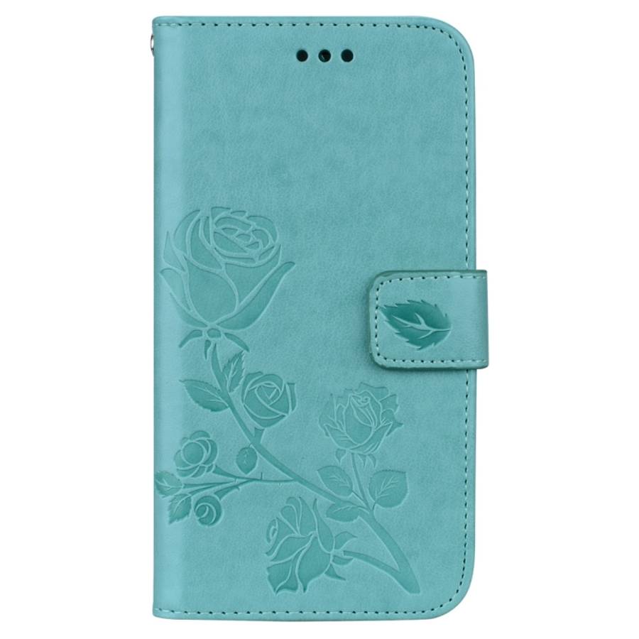 For iPhone XR Rose Embossed Horizontal Flip PU Leather Case,  with Holder &amp; Card Slots &amp; ...