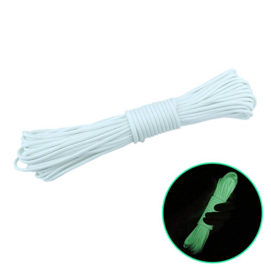 20m 9-Core Nylon+Polyester Full-light Outdoor Camping Tent Rescue Bundled Fluorescent Climbing Ro...