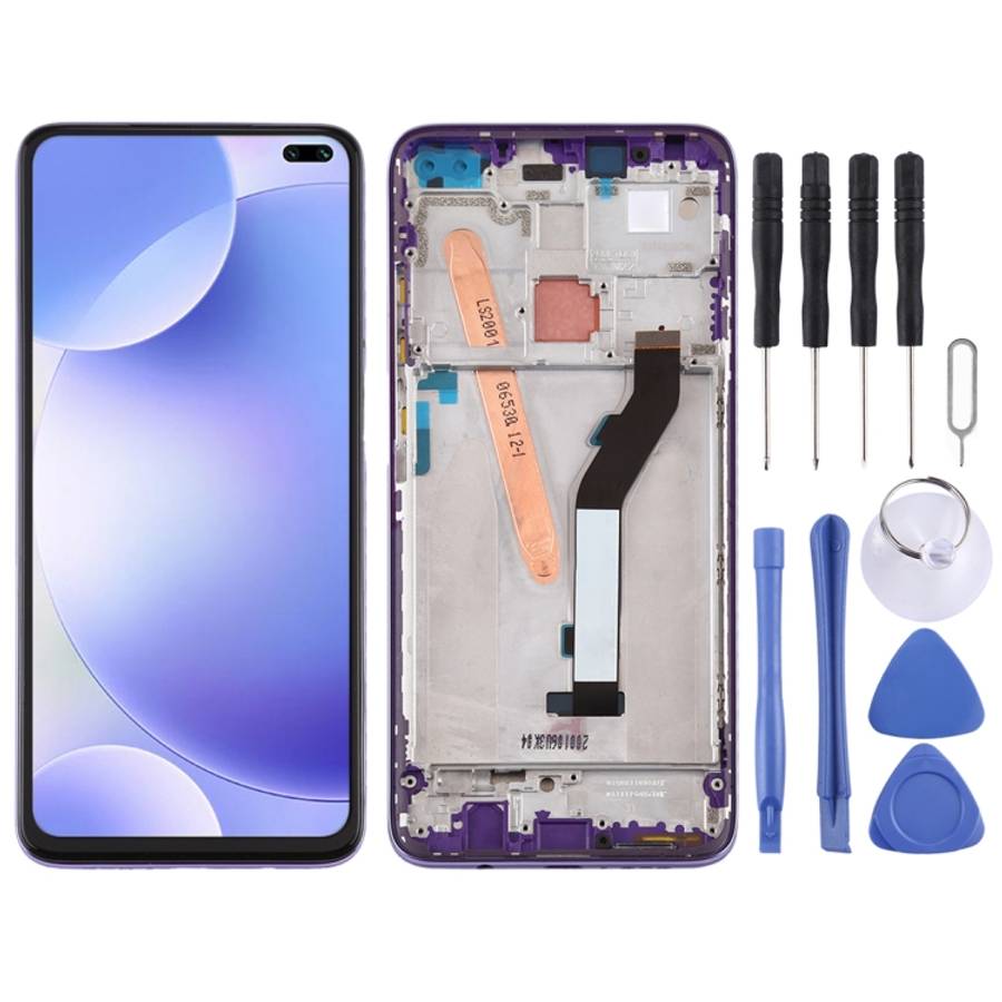 LCD Screen and Digitizer Full Assembly with Frame for Xiaomi Redmi K30 5G, For Xiaomi Redmi K30 5...