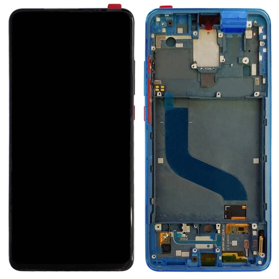 Original AMOLED Material LCD Screen and Digitizer Full Assembly with Frame for Xiaomi 9T Pro / Re...